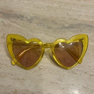 Saint Laurent Heart Shaped Glasses